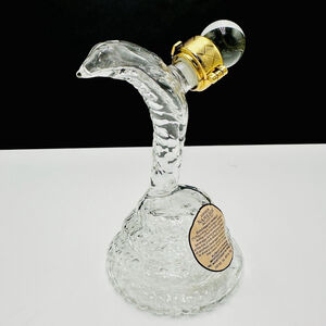 Emperor Napoleon Brandy XO Clear Glass Empty Snake/Cobra Shape Bottle